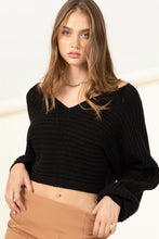 Load image into Gallery viewer, Simply Stunning Tie-Back Cropped Sweater Top
