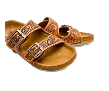 Load image into Gallery viewer, Myra Tooled Sandals
