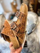 Load image into Gallery viewer, Myra Tooled Sandals
