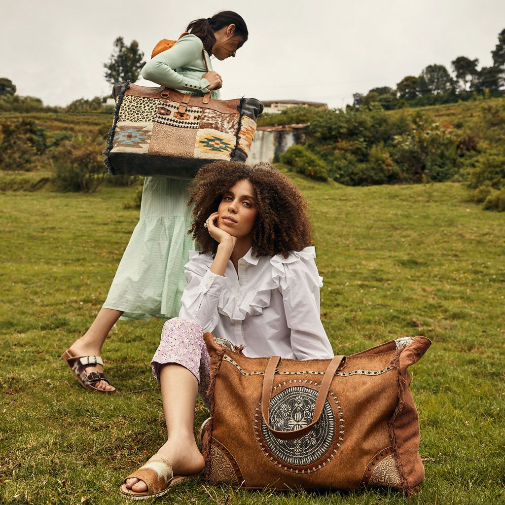 Woodsy Canvas & Hairon Weekender