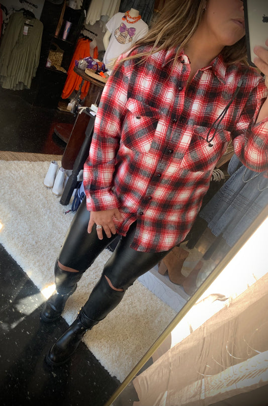 Rocker Faux Black Skinnies