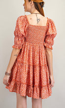 Load image into Gallery viewer, Floral Half Sleeve Babydoll Dress
