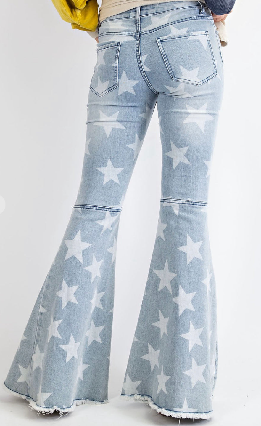 Washed Denim Star Bells