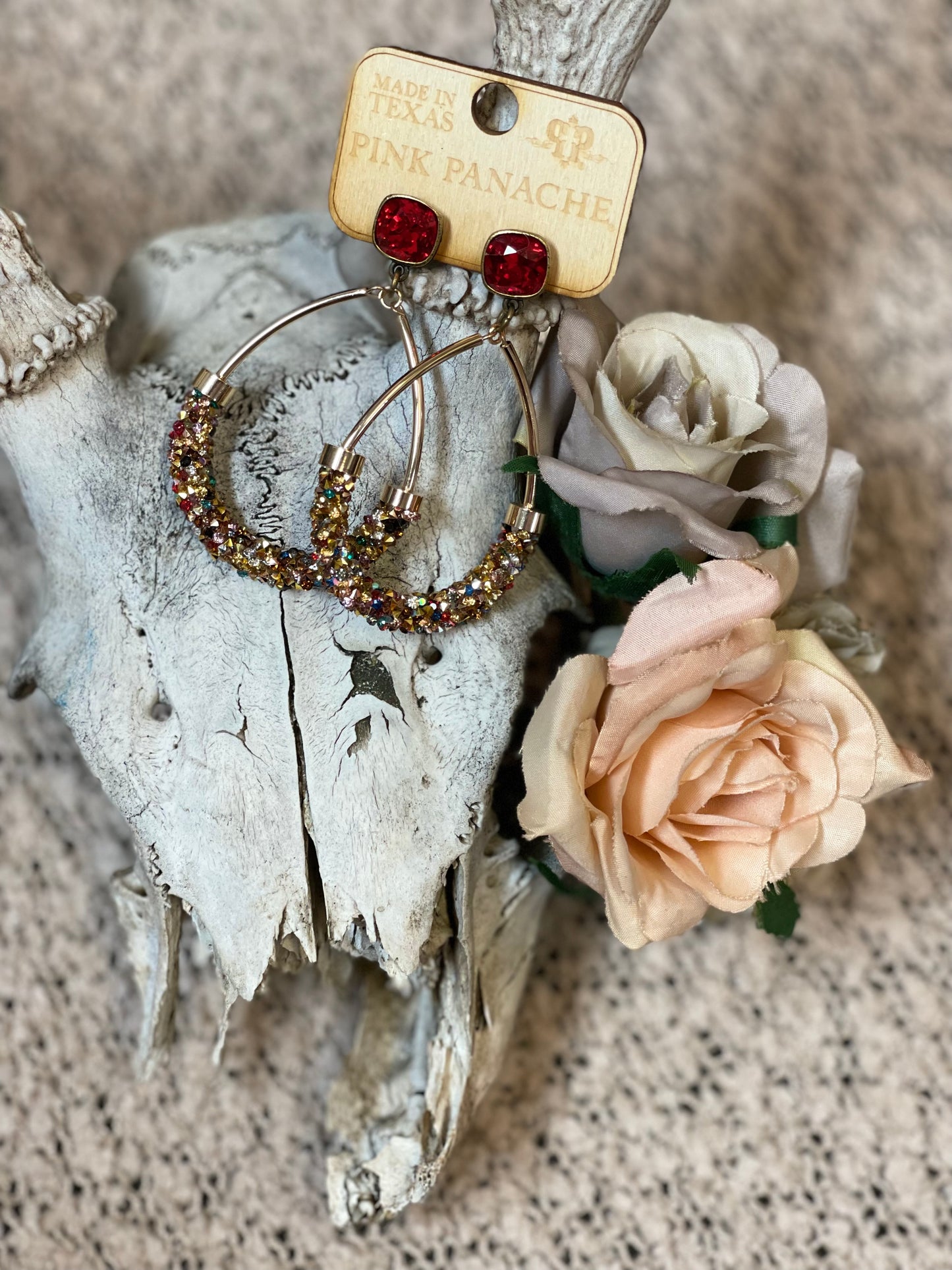 PP Crystal Teardrop Earring