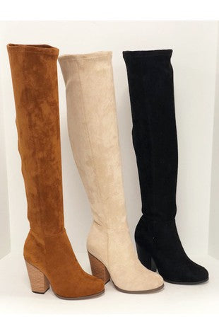 Kimmie’s Thigh High Suede Boots