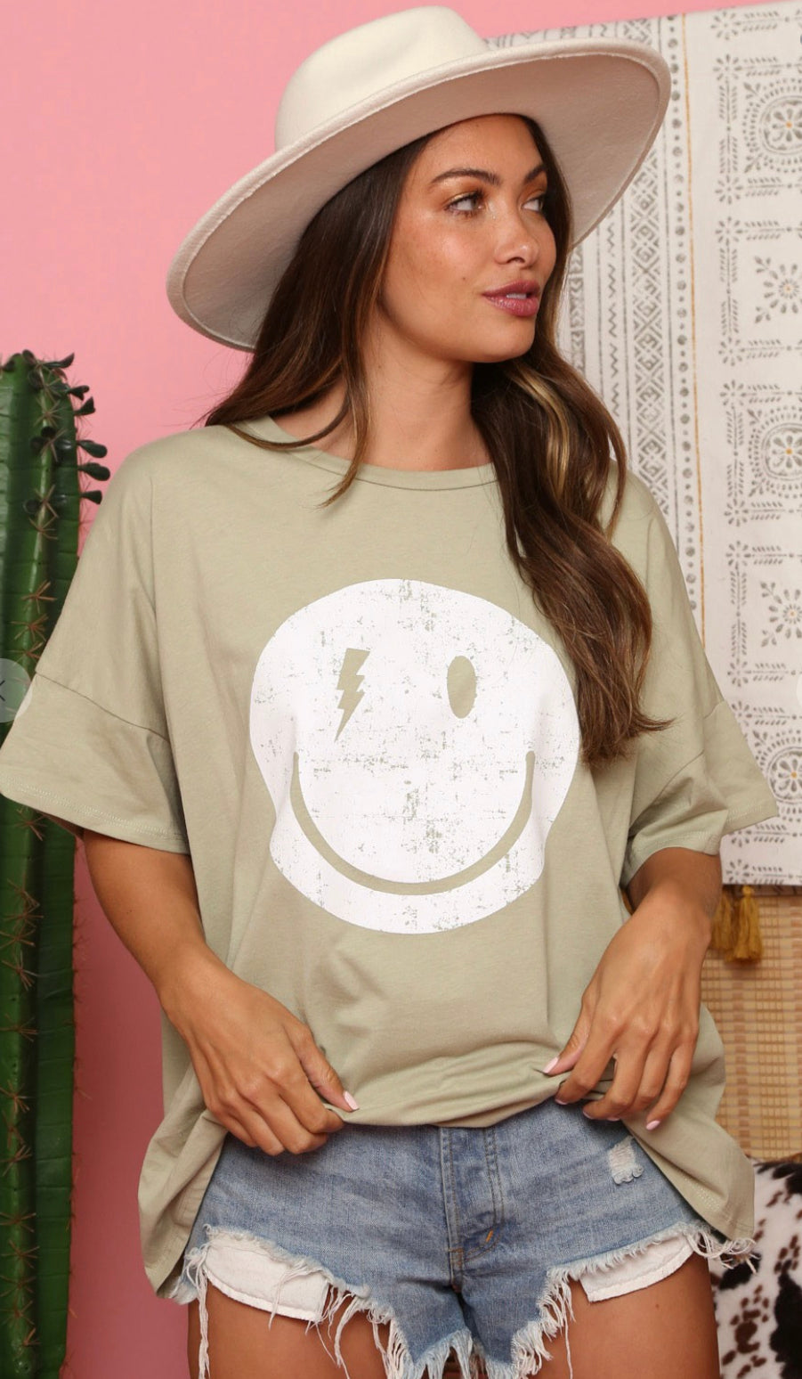Vintage Smiley Face Tee