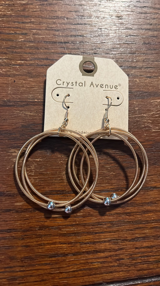 Beads n Guitar String Earrings