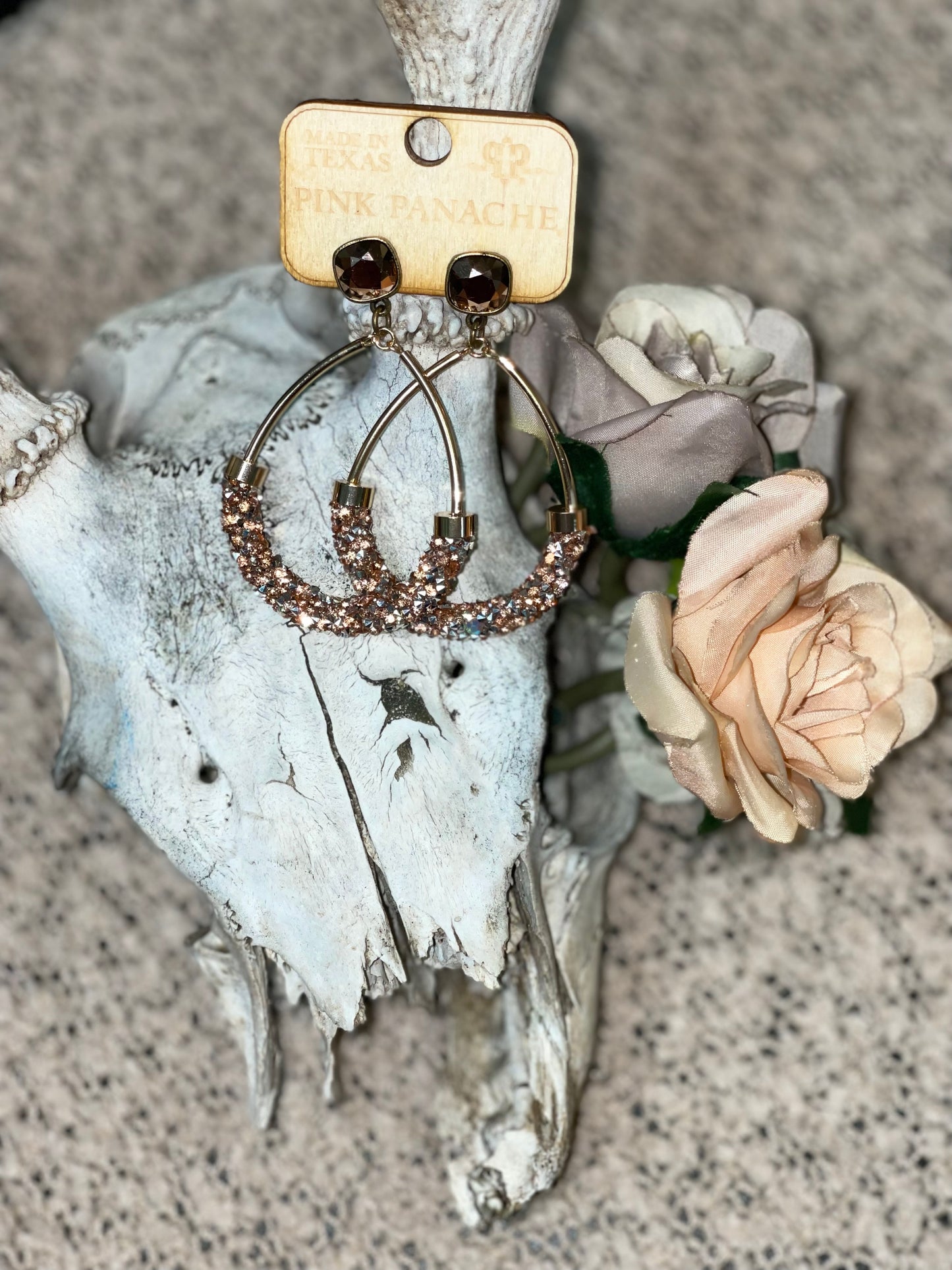 PP Crystal Teardrop Earring