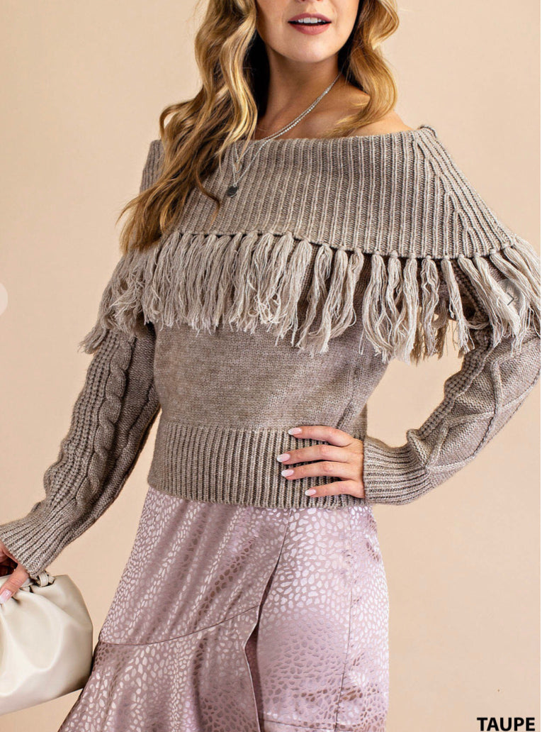 Tori Off Shoulder Sweater