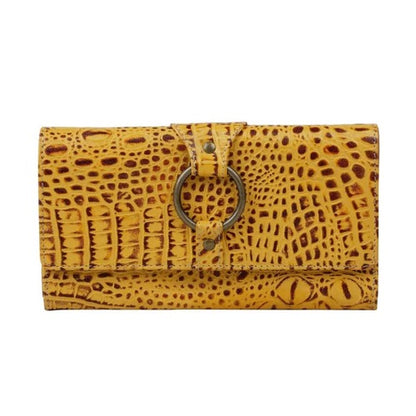 Yellow Leather Stride Wallet
