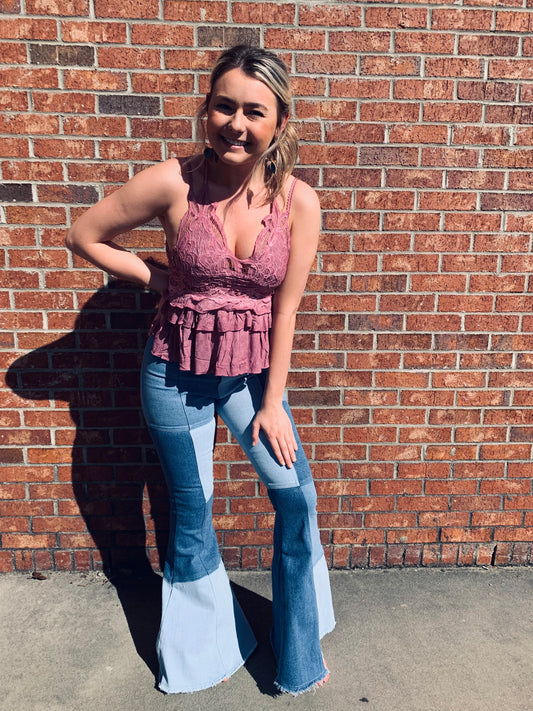 Bralette Ruffle Tank Top