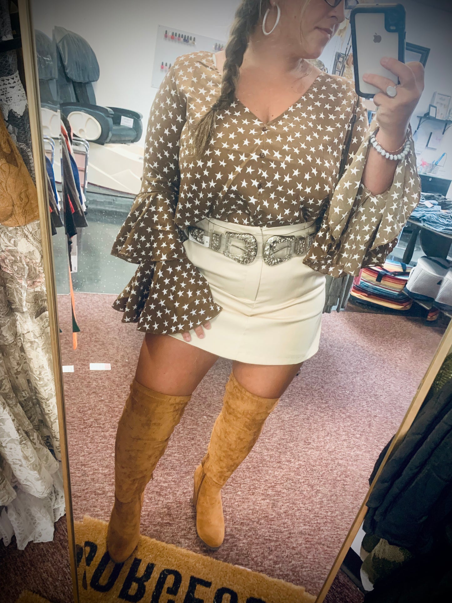 Kimmie’s Thigh High Suede Boots