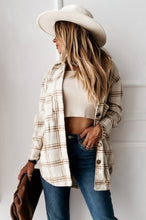 Load image into Gallery viewer, Apricot Plaid Shacket
