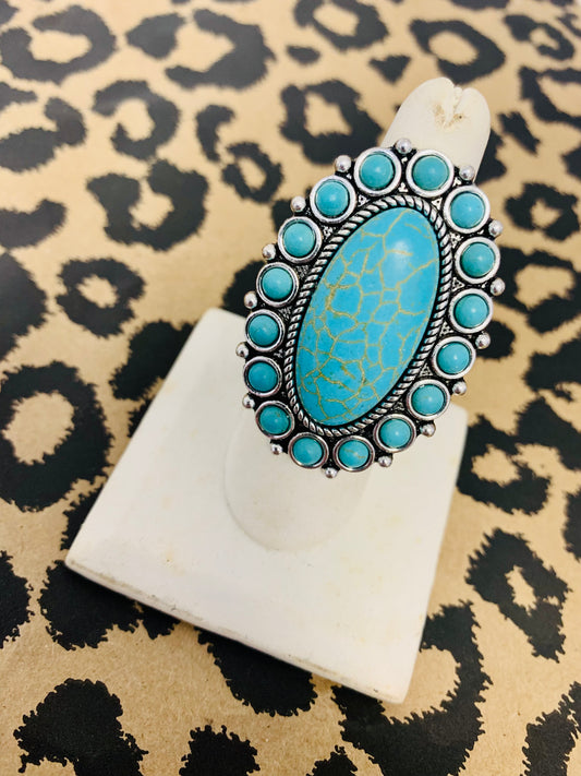 Vintage Turq Stone Ring