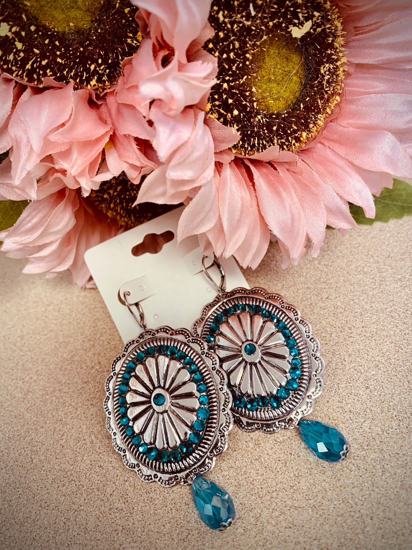 Crystal Concho Earrings