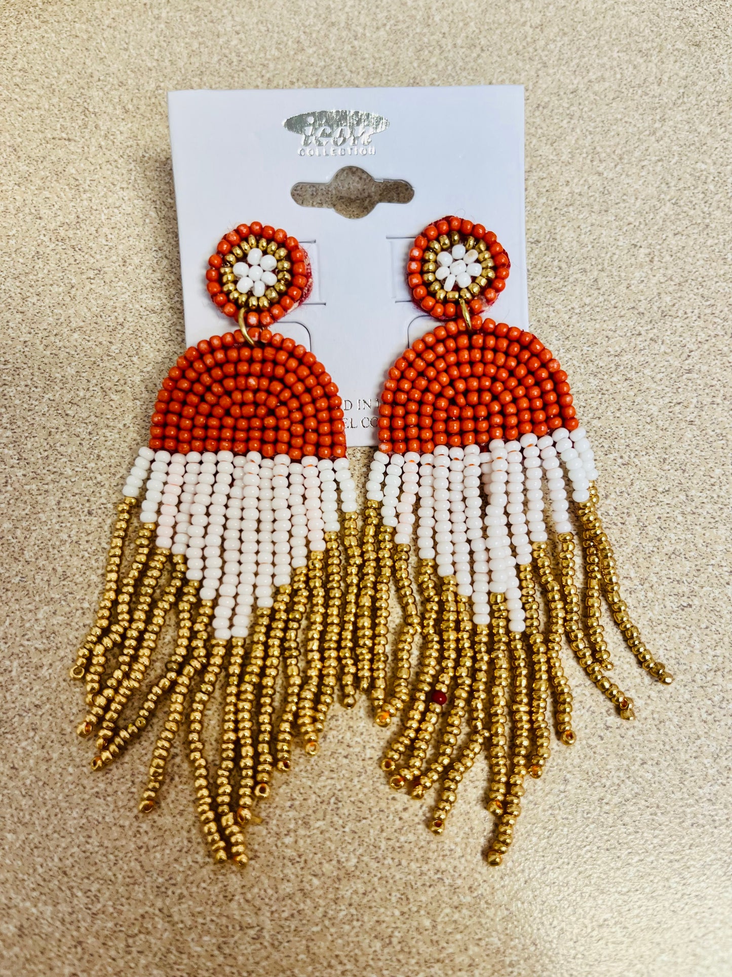 Ombre Arch Beaded Earring