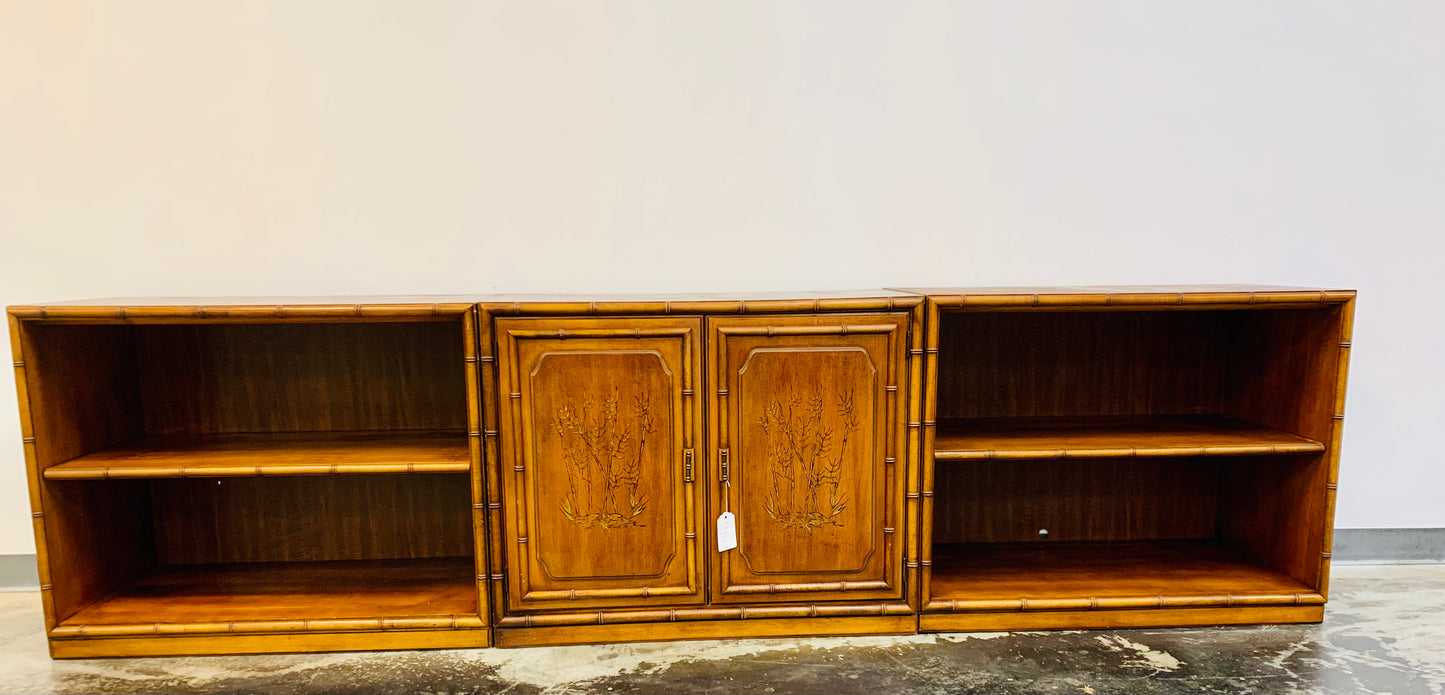 Dixie Aloha Faux Bamboo Chest 3Pc Set