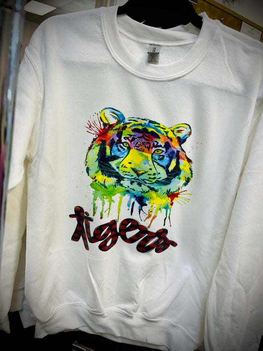 Retro Tiger Graphic Sweatshirt