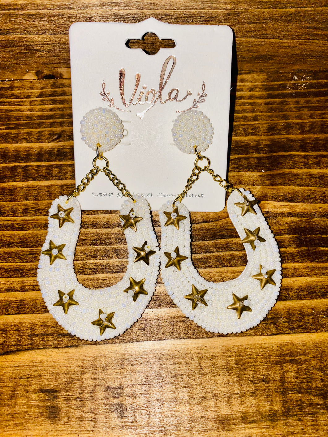 Star of the Show Horse Shoe Earrings