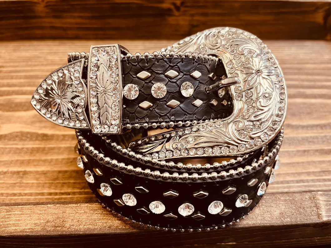Leather n Crystals Western Belt