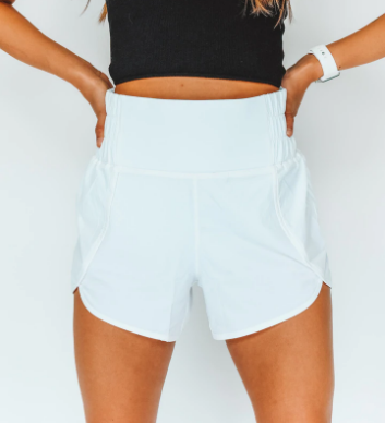 High Waist Athletic Split Shorts