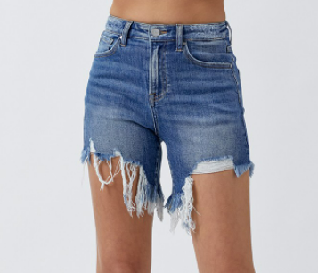 Denim Highrise Boyfriend Shorts