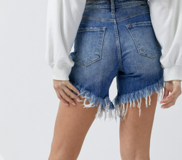Denim Highrise Boyfriend Shorts