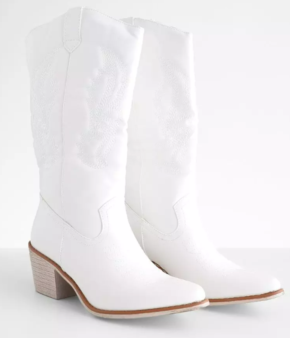 Wilder White  Cowboy Boot