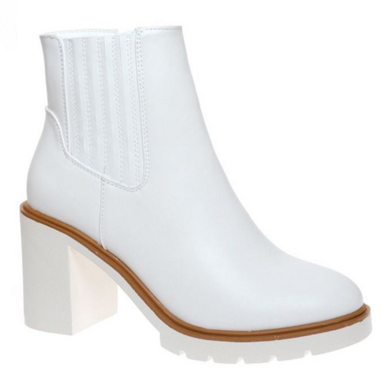 Striking White Boots