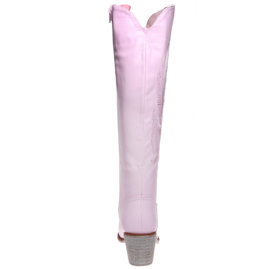 Pop of Pink Western Boots