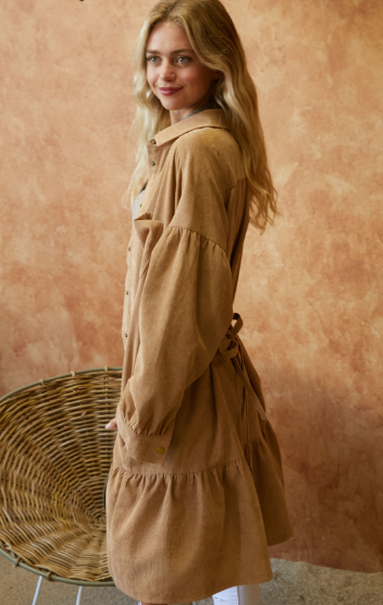 Babydoll Corduroy Dress
