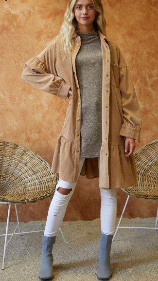 Babydoll Corduroy Dress