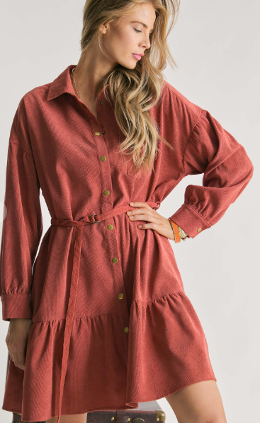 Babydoll Corduroy Dress