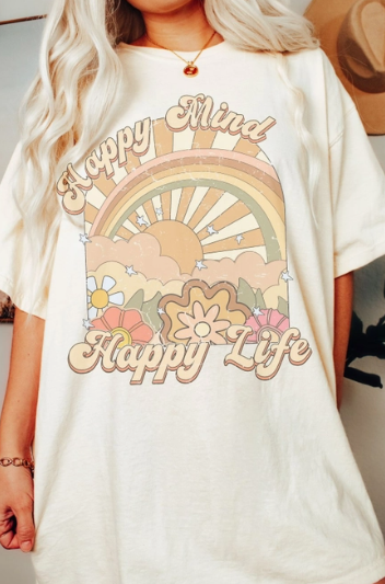 Happy Mind Happy Life Tee