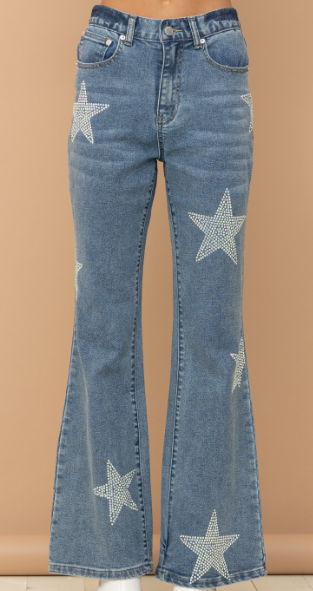 Stone Studded Star Flares