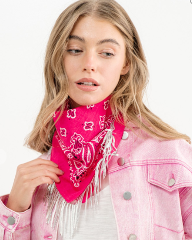 Fringe Bandana Scarf