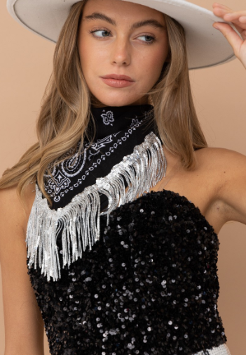 Fringe Bandana Scarf