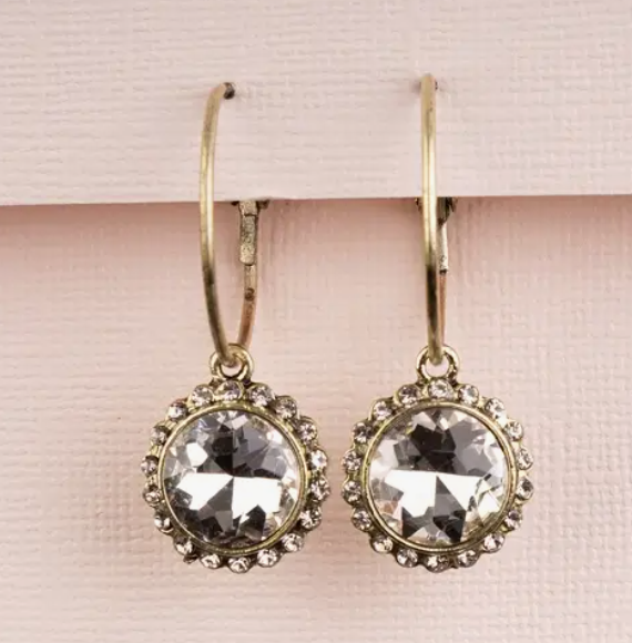 Crystal Hoop Earrings