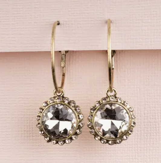 Crystal Hoop Earrings