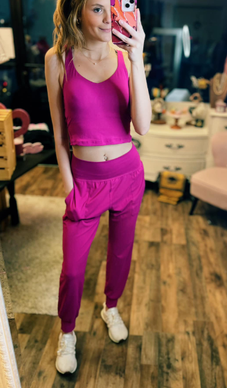 Raspberry Everyday Yoga Top