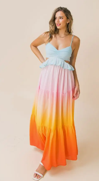 Coral Sunset Maxi