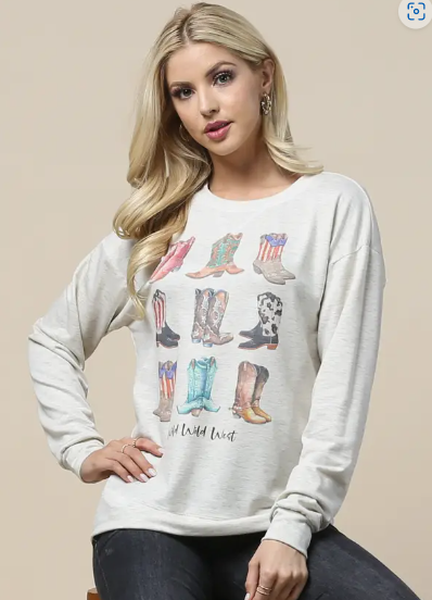 Wild West Sweatshirt *PINK*
