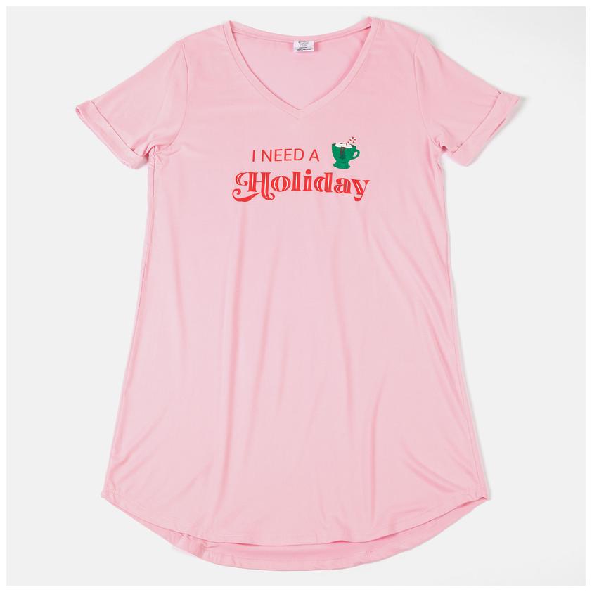 Holiday V-Neck Sleep Shirt