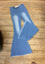 Load image into Gallery viewer, Zoey High Rise Denim Flares
