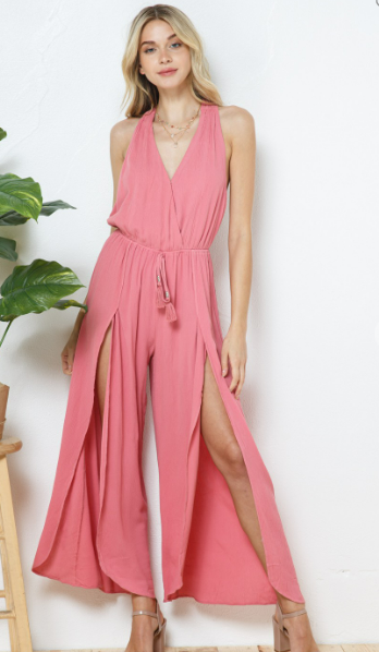 Rosey Slit Leg Jumpsuit
