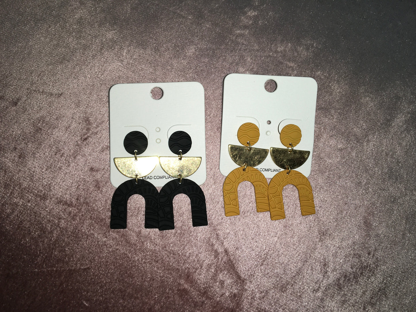 Pattern Arch Dangle Earrings