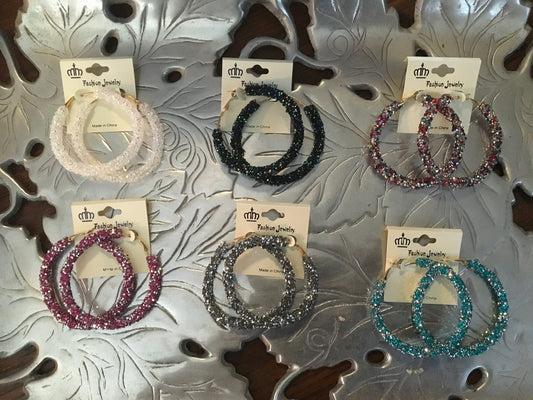 Jelly Jewel Hoops