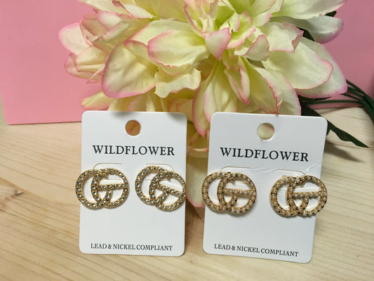 Small CG Studded Earrings