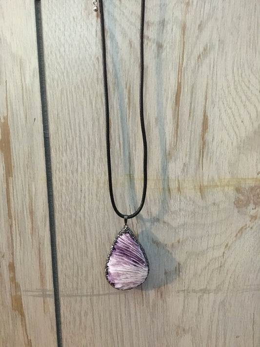 Coral Passion Genuine Leather Necklace