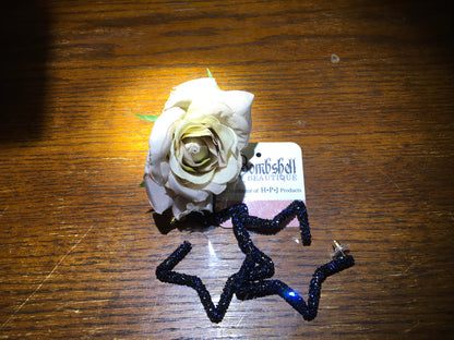 Shooting Star Glitter Hoops